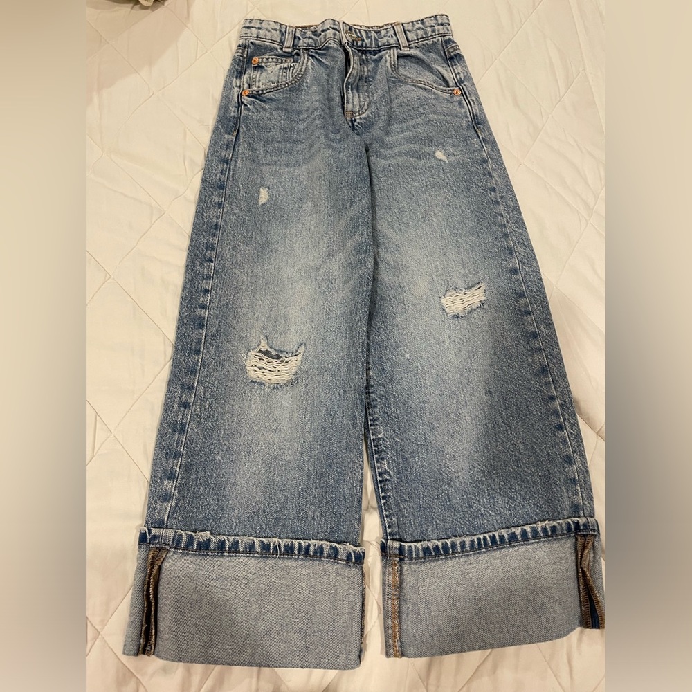 Zara Kids Fold Up Jeans size 9